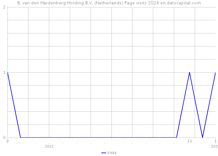 B. van den Hardenberg Holding B.V. (Netherlands) Page visits 2024 