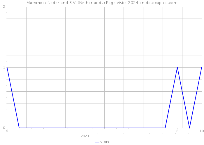 Mammoet Nederland B.V. (Netherlands) Page visits 2024 
