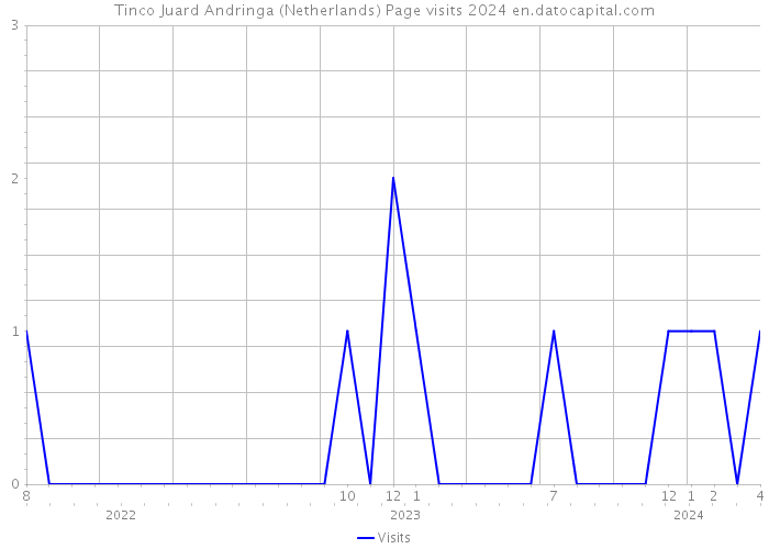 Tinco Juard Andringa (Netherlands) Page visits 2024 