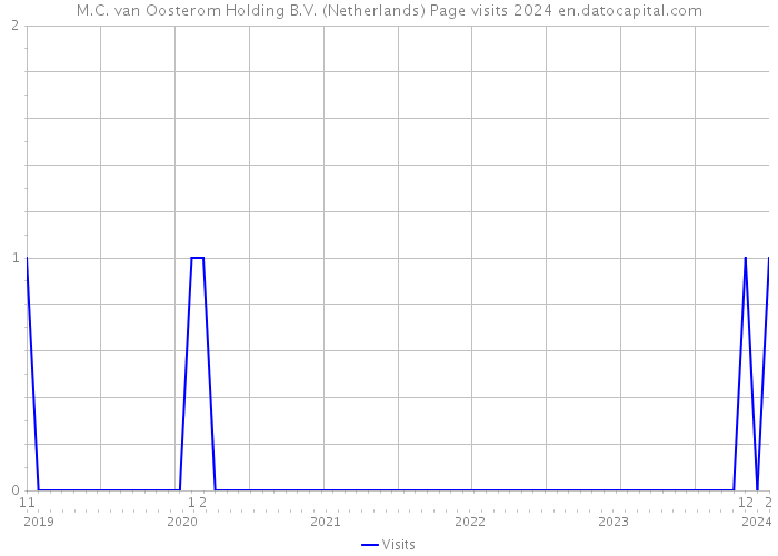 M.C. van Oosterom Holding B.V. (Netherlands) Page visits 2024 