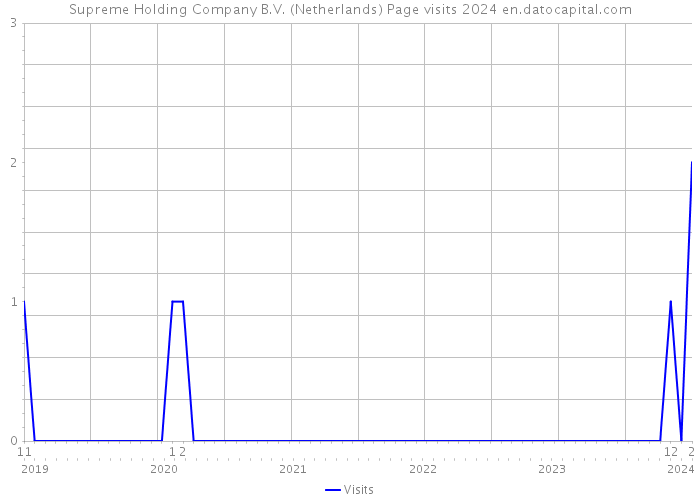 Supreme Holding Company B.V. (Netherlands) Page visits 2024 