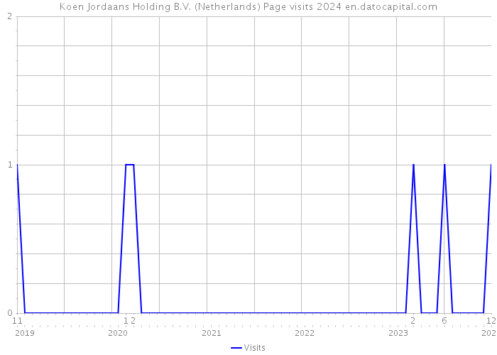 Koen Jordaans Holding B.V. (Netherlands) Page visits 2024 