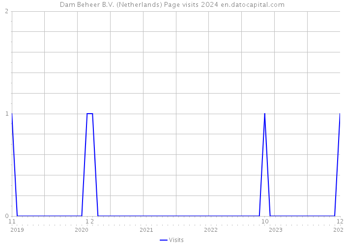 Dam Beheer B.V. (Netherlands) Page visits 2024 