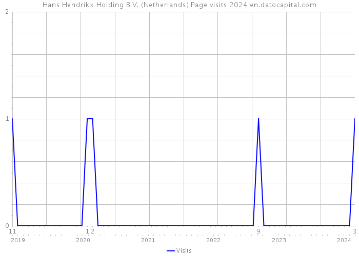 Hans Hendrikx Holding B.V. (Netherlands) Page visits 2024 