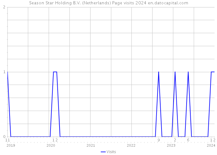 Season Star Holding B.V. (Netherlands) Page visits 2024 