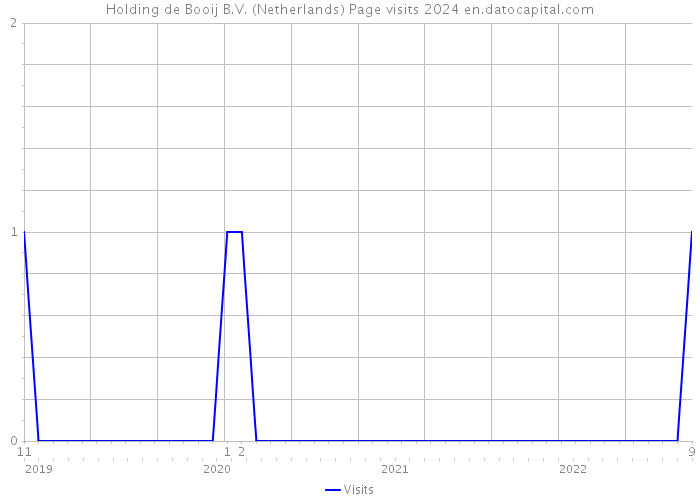 Holding de Booij B.V. (Netherlands) Page visits 2024 