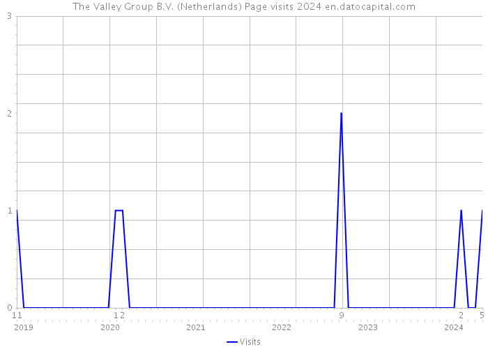 The Valley Group B.V. (Netherlands) Page visits 2024 