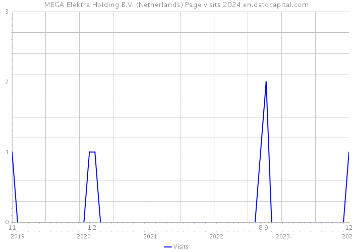 MEGA Elektra Holding B.V. (Netherlands) Page visits 2024 