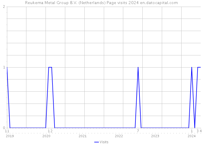 Reukema Metal Group B.V. (Netherlands) Page visits 2024 