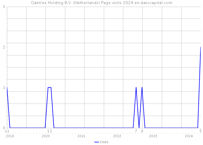 Oaktree Holding B.V. (Netherlands) Page visits 2024 