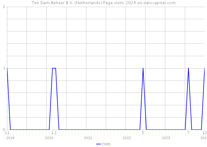 Ten Dam Beheer B.V. (Netherlands) Page visits 2024 