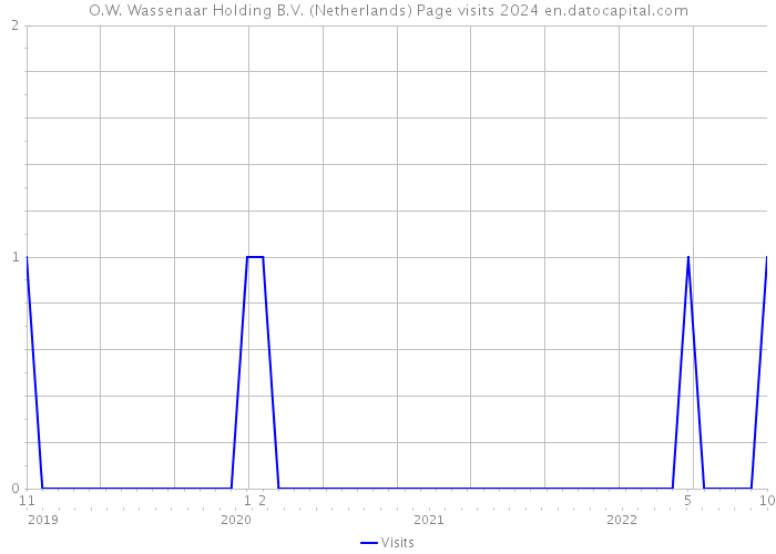 O.W. Wassenaar Holding B.V. (Netherlands) Page visits 2024 
