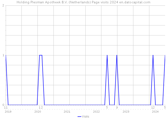 Holding Plesman Apotheek B.V. (Netherlands) Page visits 2024 