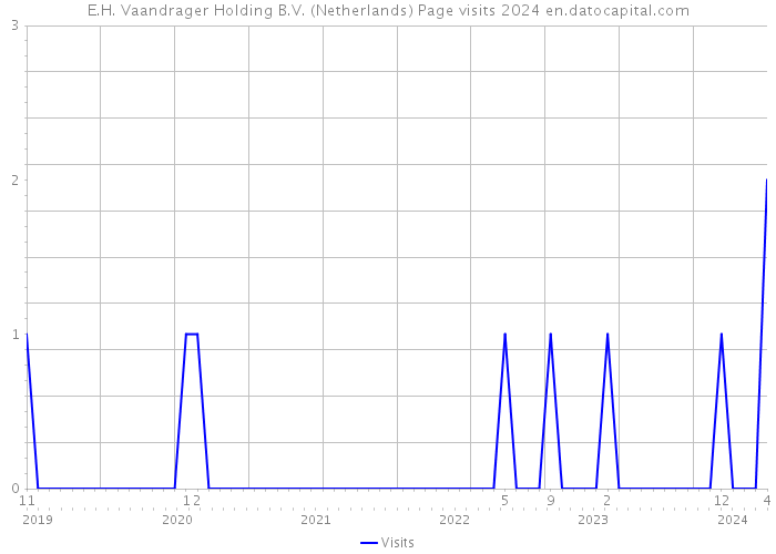 E.H. Vaandrager Holding B.V. (Netherlands) Page visits 2024 
