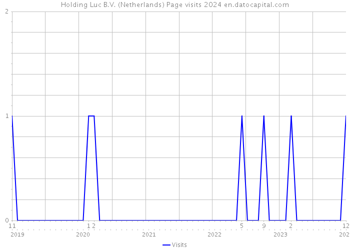 Holding Luc B.V. (Netherlands) Page visits 2024 