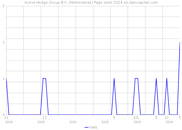 Active Hedge Group B.V. (Netherlands) Page visits 2024 