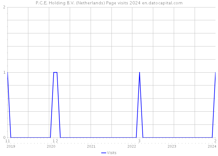 P.C.E. Holding B.V. (Netherlands) Page visits 2024 
