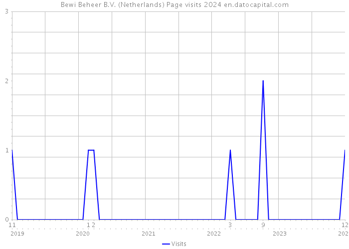 Bewi Beheer B.V. (Netherlands) Page visits 2024 