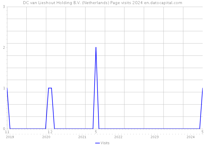 DC van Lieshout Holding B.V. (Netherlands) Page visits 2024 