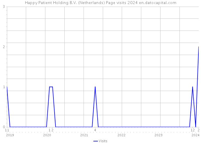 Happy Patient Holding B.V. (Netherlands) Page visits 2024 