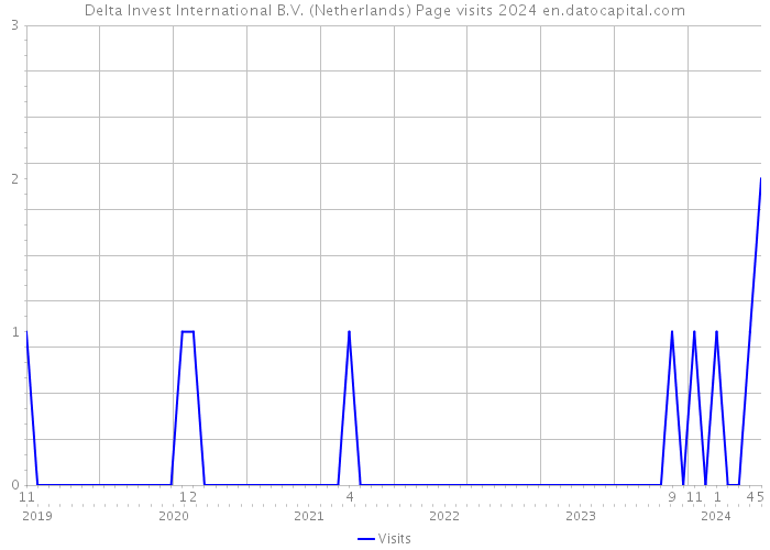 Delta Invest International B.V. (Netherlands) Page visits 2024 