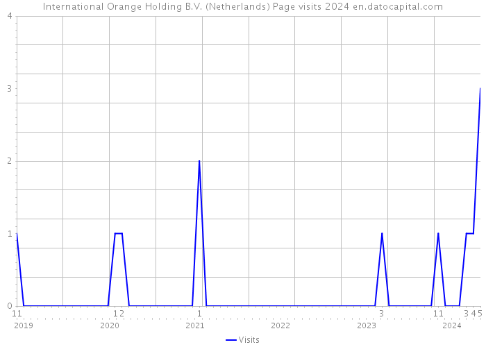 International Orange Holding B.V. (Netherlands) Page visits 2024 