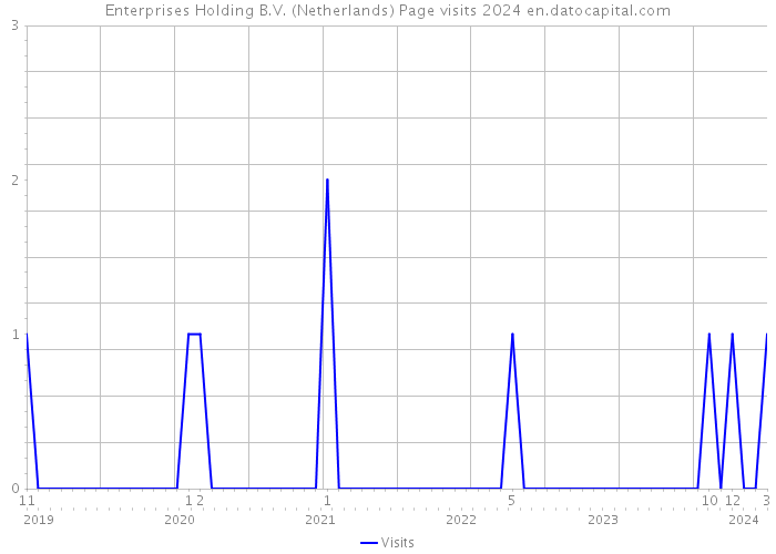 Enterprises Holding B.V. (Netherlands) Page visits 2024 