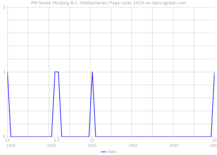 PM Sneek Holding B.V. (Netherlands) Page visits 2024 