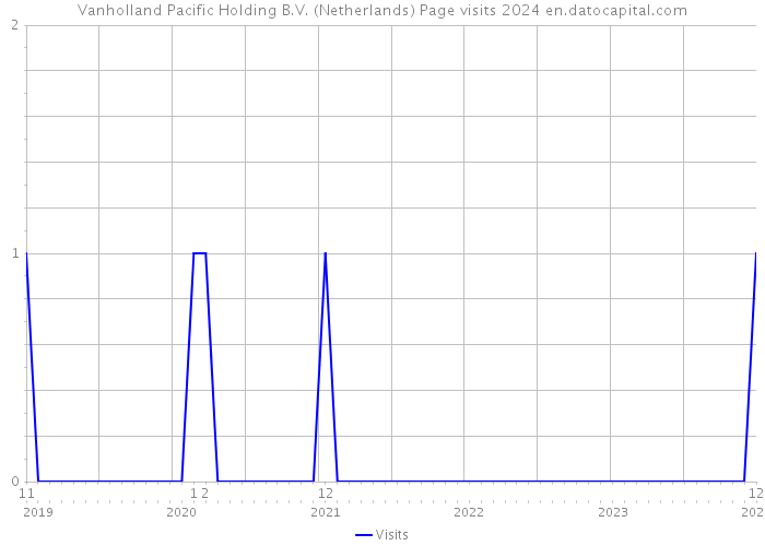Vanholland Pacific Holding B.V. (Netherlands) Page visits 2024 