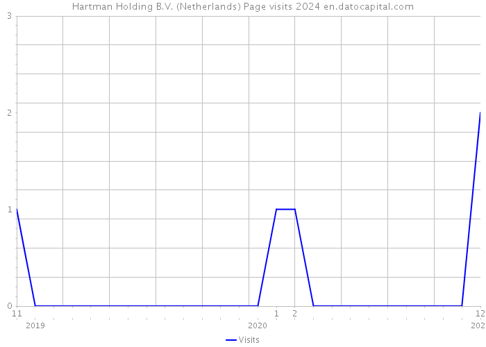 Hartman Holding B.V. (Netherlands) Page visits 2024 