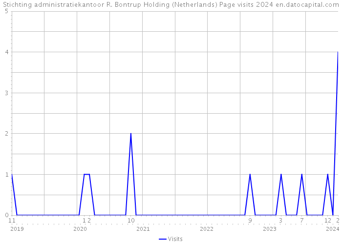 Stichting administratiekantoor R. Bontrup Holding (Netherlands) Page visits 2024 