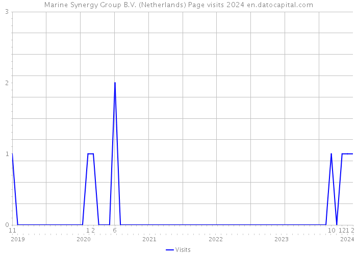 Marine Synergy Group B.V. (Netherlands) Page visits 2024 