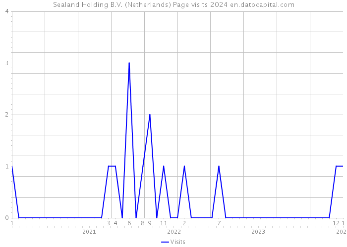 Sealand Holding B.V. (Netherlands) Page visits 2024 