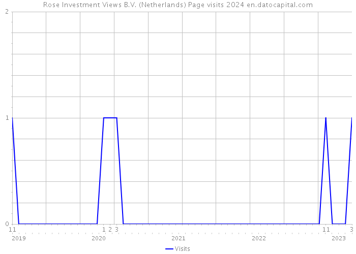 Rose Investment Views B.V. (Netherlands) Page visits 2024 
