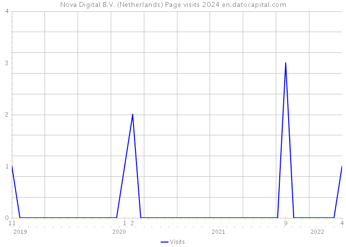 Nova Digital B.V. (Netherlands) Page visits 2024 