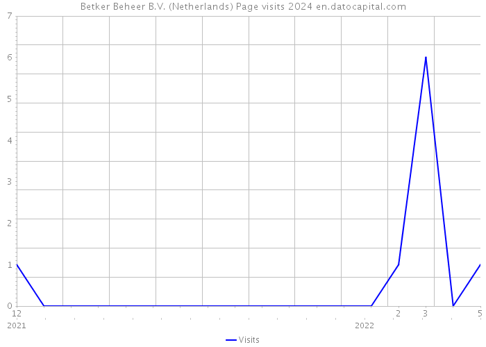 Betker Beheer B.V. (Netherlands) Page visits 2024 