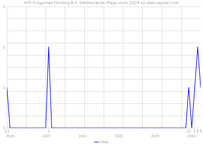 H.P. Krijgsman Holding B.V. (Netherlands) Page visits 2024 