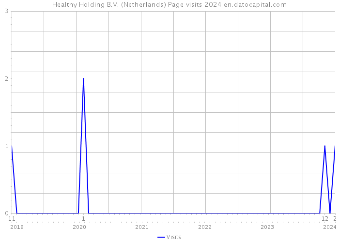 Healthy Holding B.V. (Netherlands) Page visits 2024 