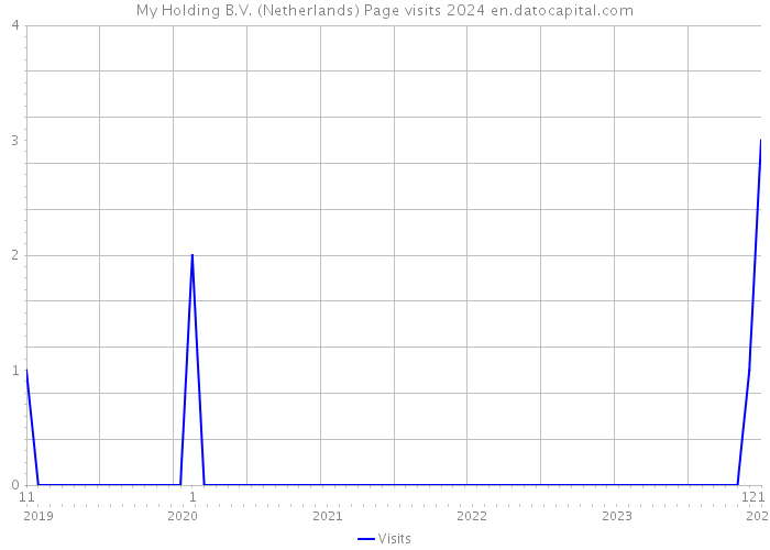 My Holding B.V. (Netherlands) Page visits 2024 