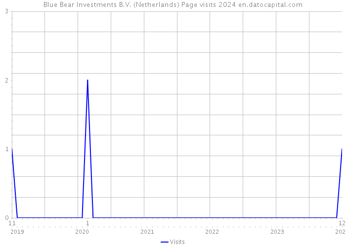 Blue Bear Investments B.V. (Netherlands) Page visits 2024 