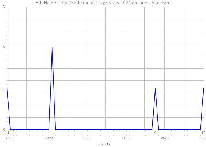 E.T. Holding B.V. (Netherlands) Page visits 2024 