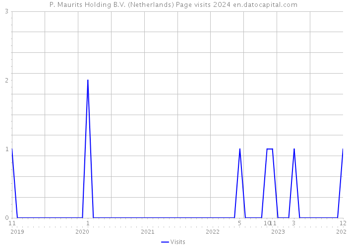 P. Maurits Holding B.V. (Netherlands) Page visits 2024 