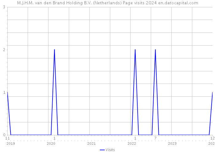 M.J.H.M. van den Brand Holding B.V. (Netherlands) Page visits 2024 