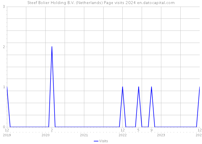 Steef Bolier Holding B.V. (Netherlands) Page visits 2024 