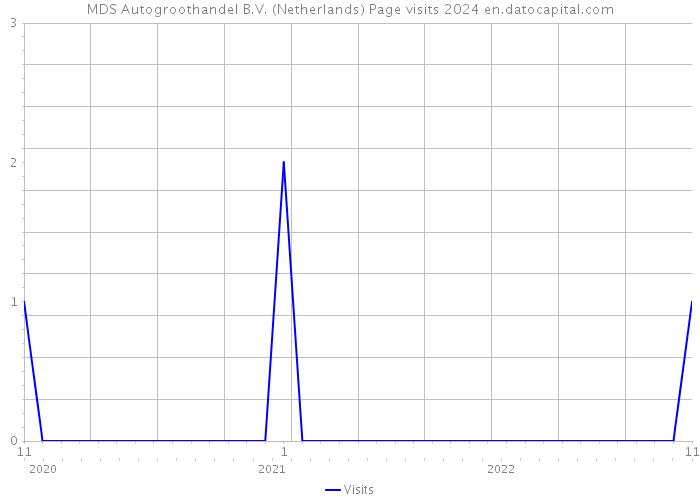MDS Autogroothandel B.V. (Netherlands) Page visits 2024 