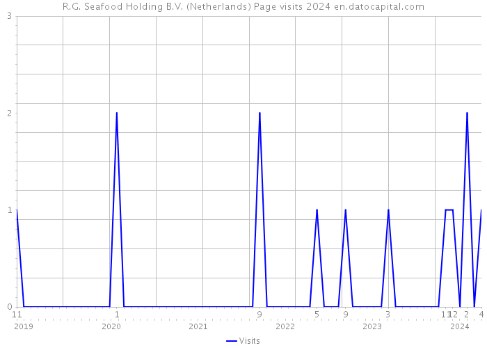 R.G. Seafood Holding B.V. (Netherlands) Page visits 2024 
