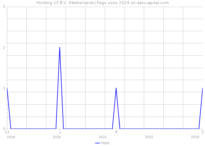 Holding 13 B.V. (Netherlands) Page visits 2024 