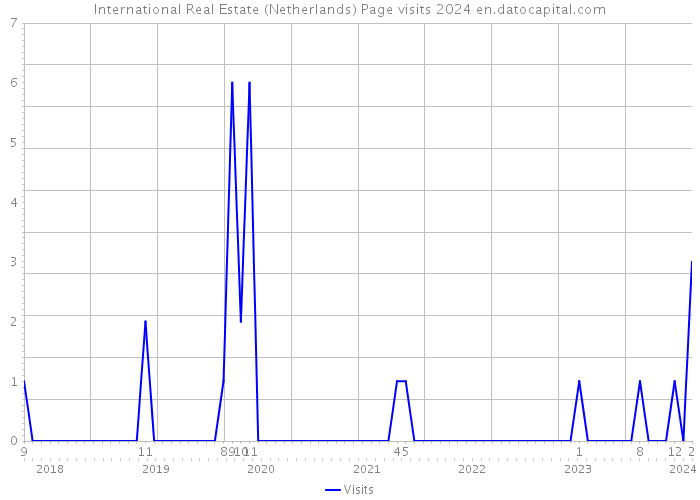 International Real Estate (Netherlands) Page visits 2024 