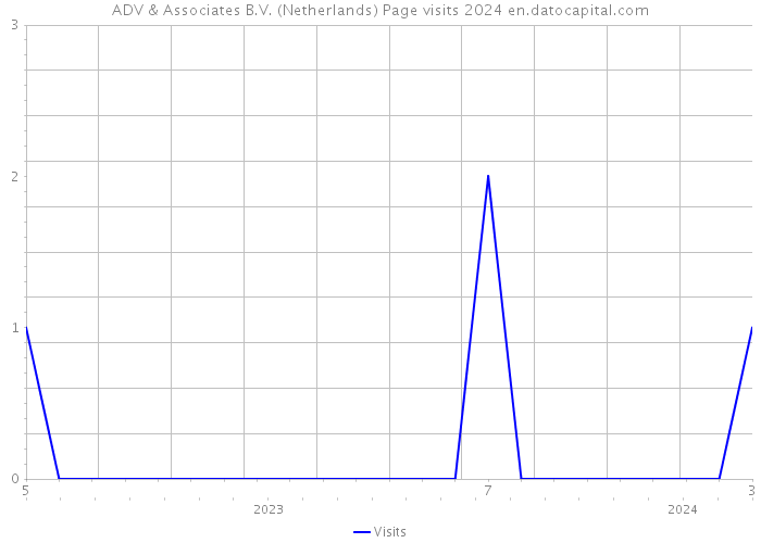 ADV & Associates B.V. (Netherlands) Page visits 2024 