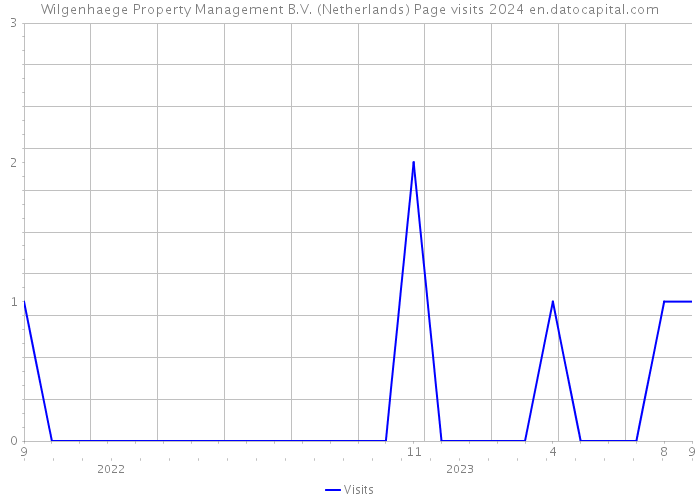 Wilgenhaege Property Management B.V. (Netherlands) Page visits 2024 
